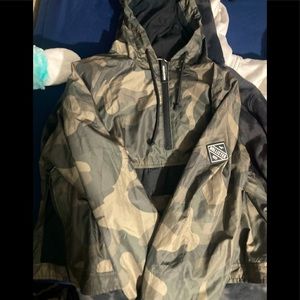 Hollister Army Windbreaker CropTop